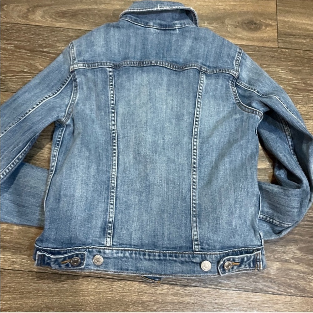 Levi’s Original Trucker Denim Jacket Women’s Small Classic Blue Wash - Picture 13 of 14
